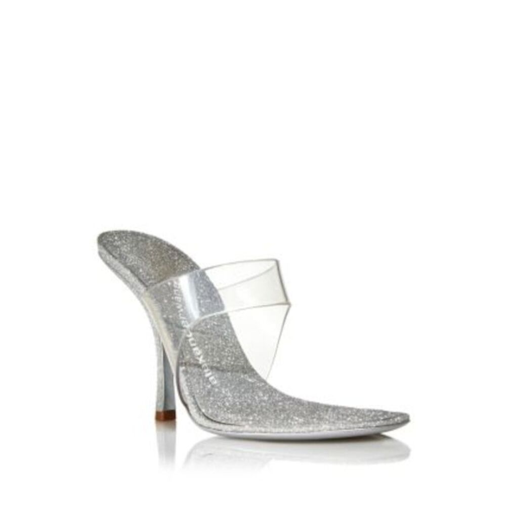 ALEXANDER WANG Womens Nudie 105 Open Toe Stiletto Slip On Heeled Sandal 37